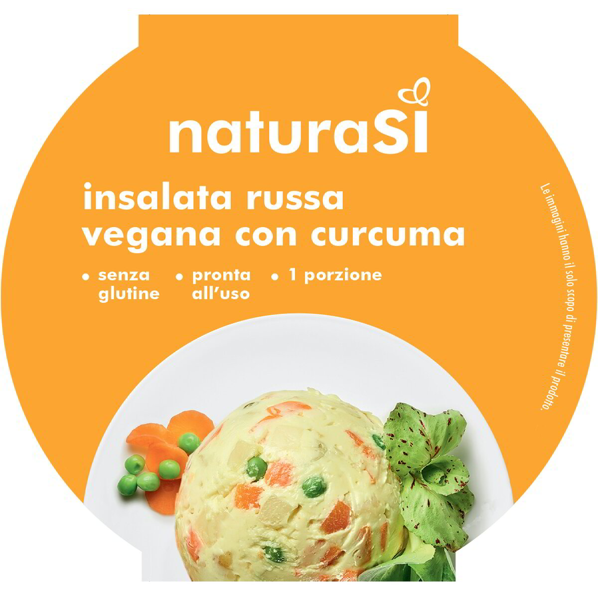 Insalata russa vegana con curcuma - Piatti Pronti
