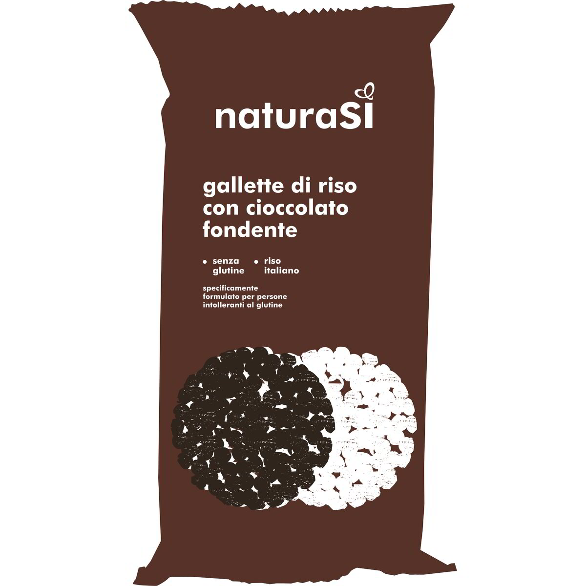 Gallette di riso con cioccolato fondente