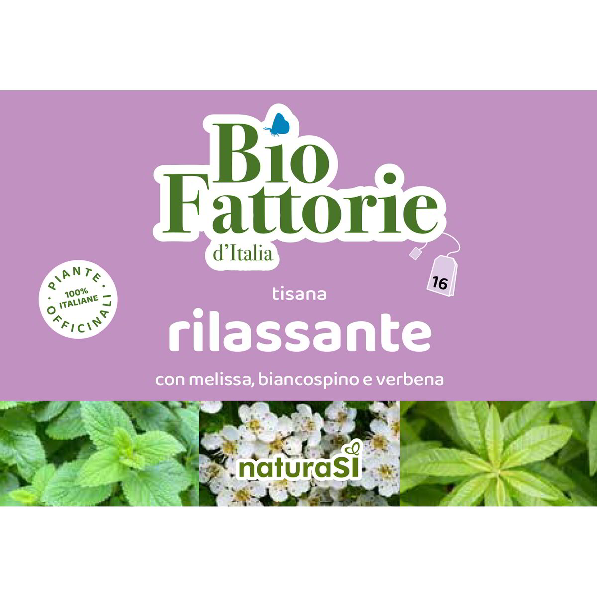 Tisana rilassante con melissa, biancospino e verbena