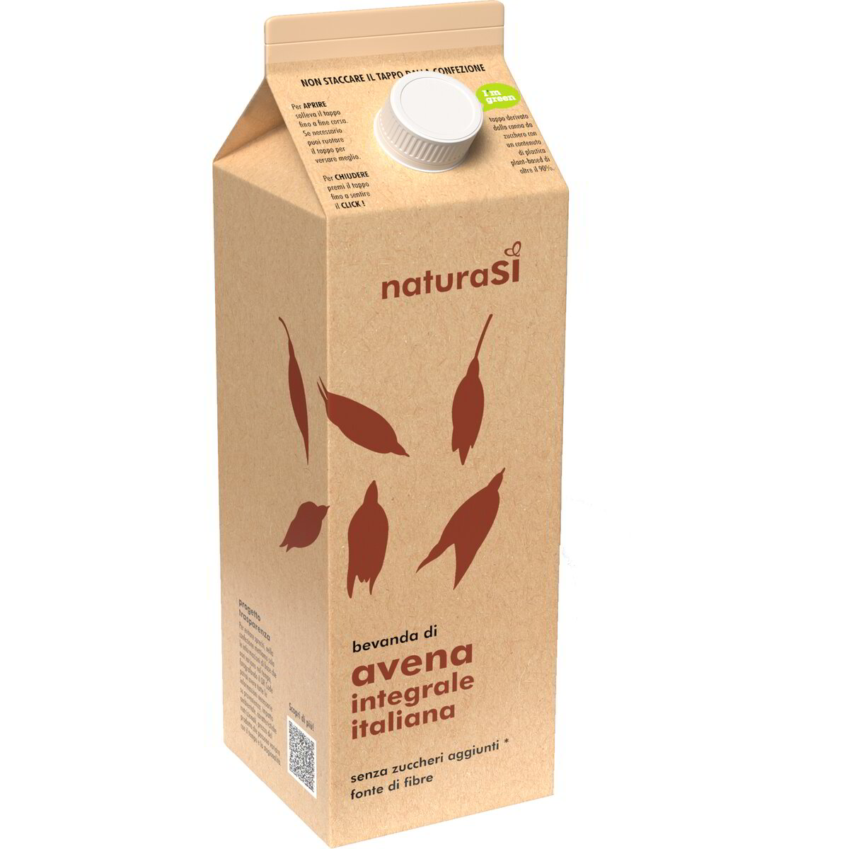 Bevanda di avena integrale italiana