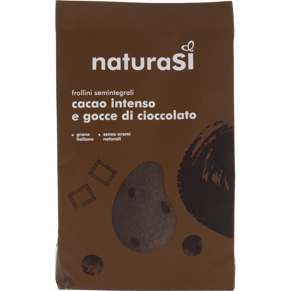 Frollini semintegrali con cacao intenso e gocce di cioccolato