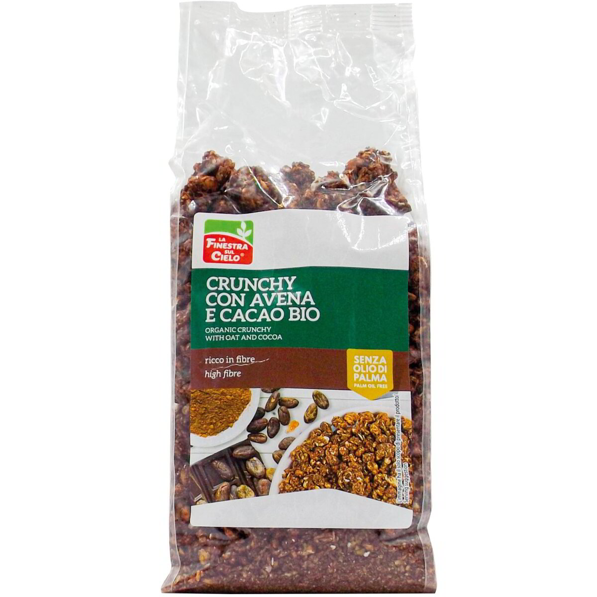 Crunchy con avena cacao e cocco