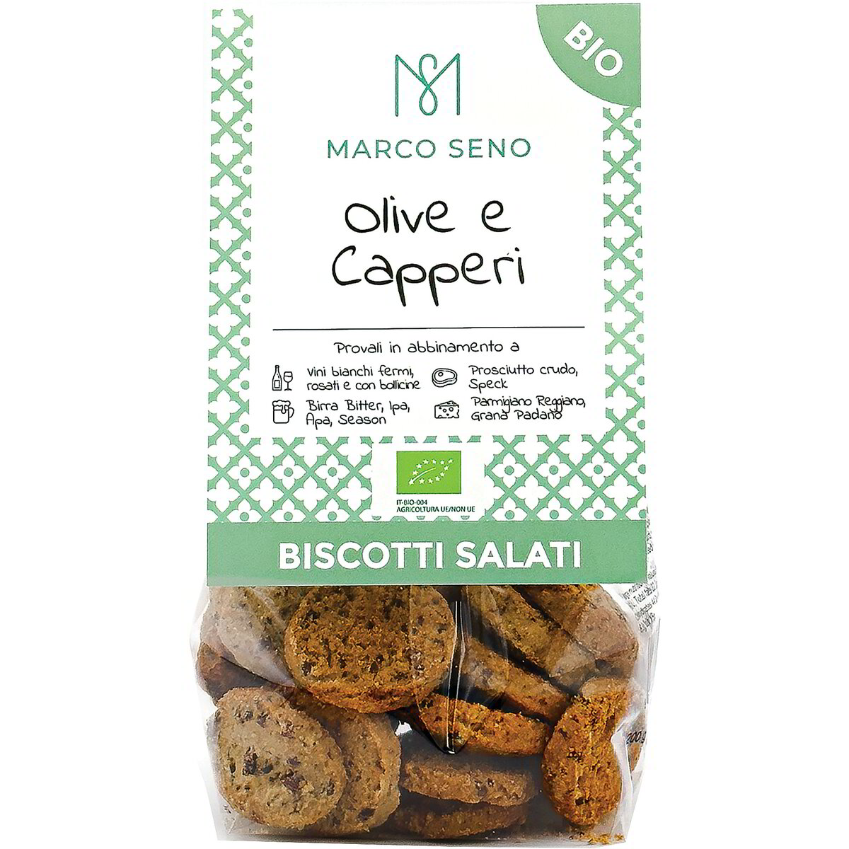 Biscotti salati con olive e capperi