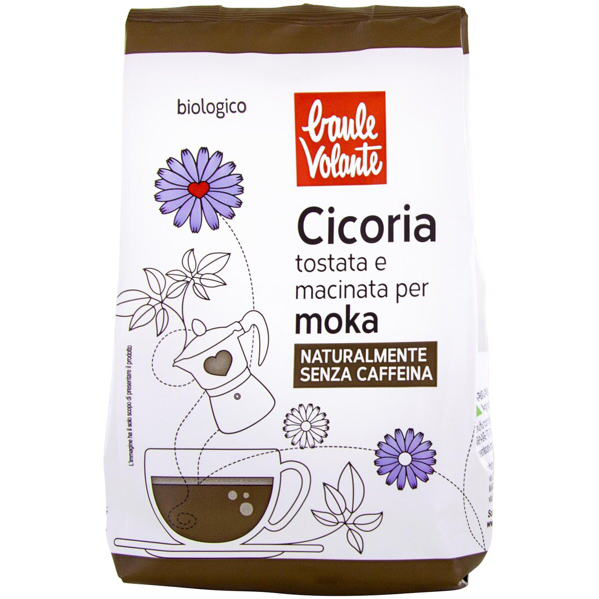 Cicoria tostata e macinata per moka