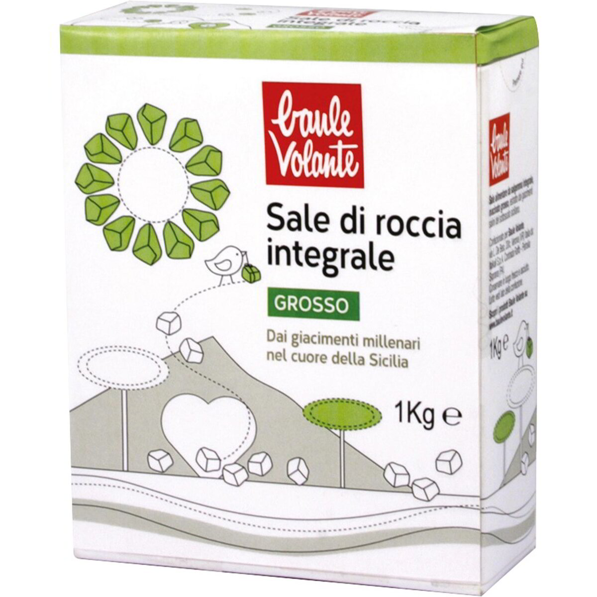 Sale di roccia integrale grosso