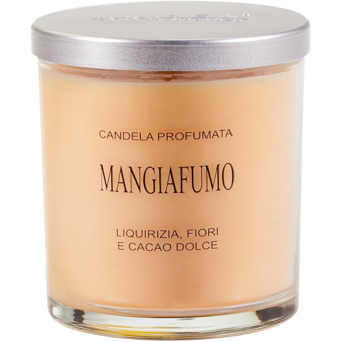 Candela vegetale mangiafumo - liquirizia, fiori, cacao dolce