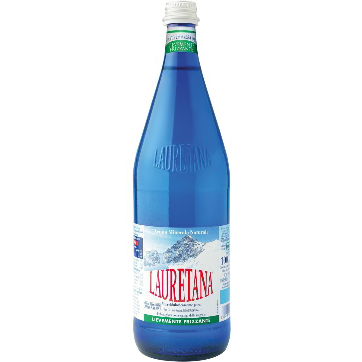 Acqua frizzante in vetro