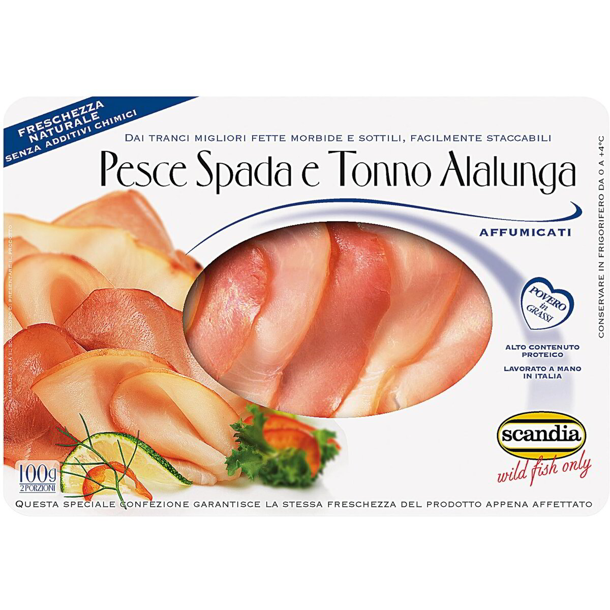 Pesce spada e tonno alalunga affumicati