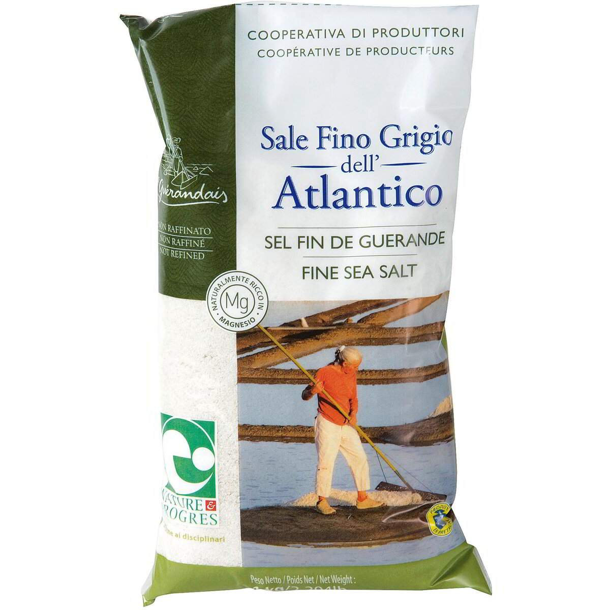 Sale fino grigio dell’Atlantico