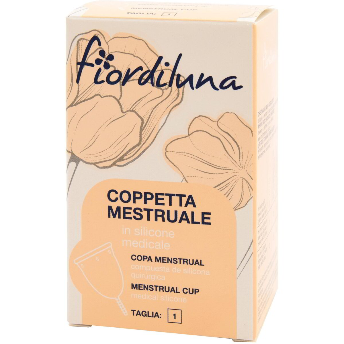 Coppetta mestruale misura 1 in silicone medicale