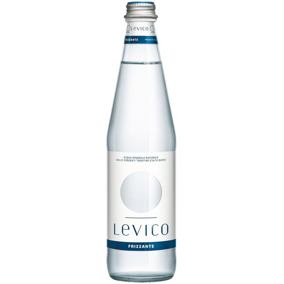 Acqua frizzante in vetro