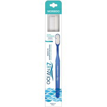 Spazzolino In Legno Setole Medie In Nylon OCEAN87 Non Certificato - NaturaS&igrave;
