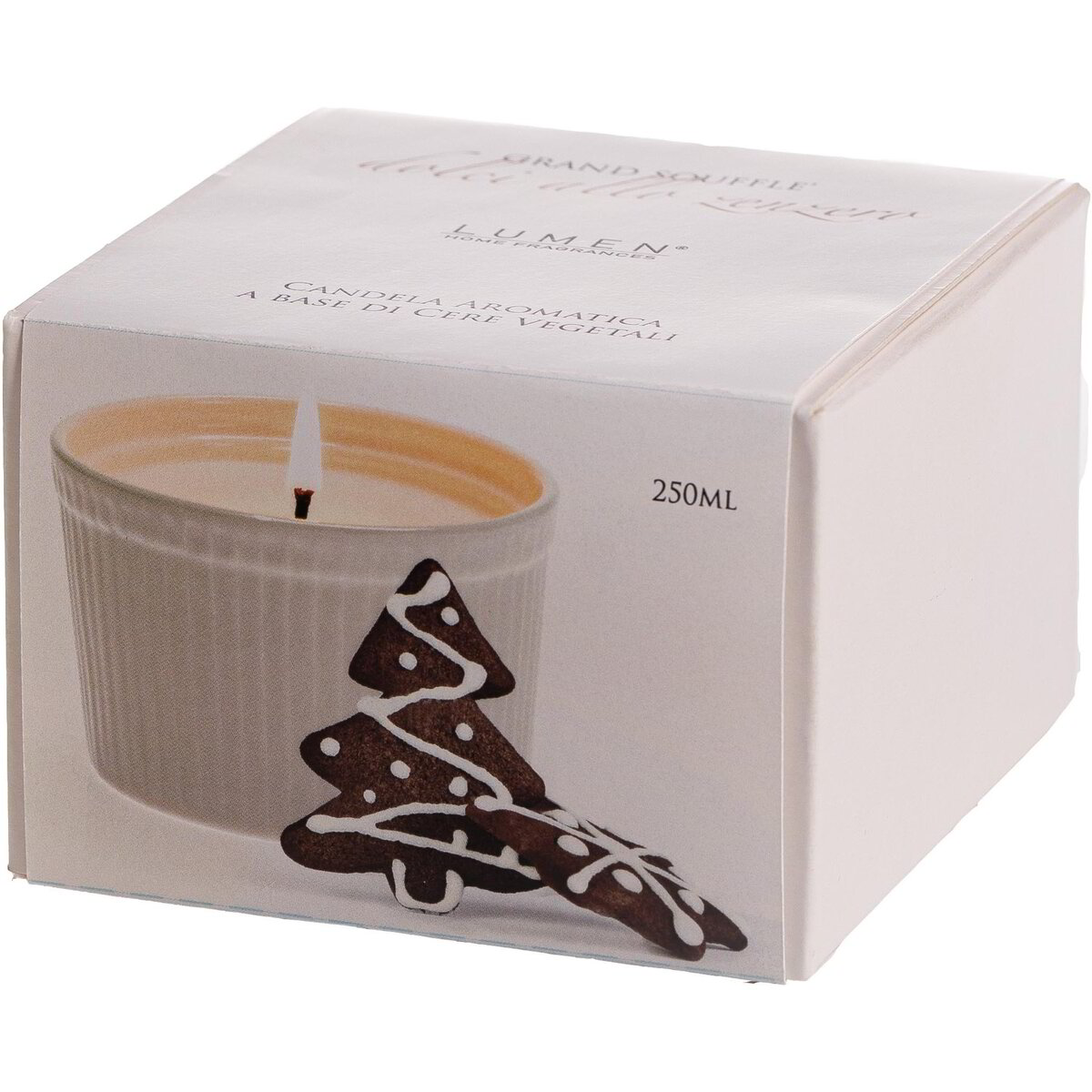 Grand soufflè candela vegetale fragranza biscotti allo zenzero