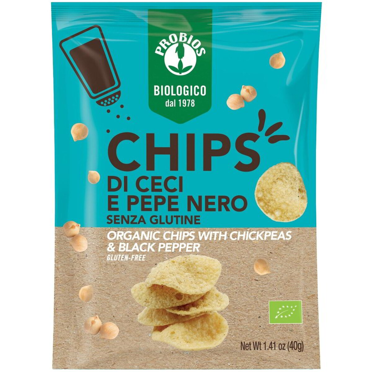 Chips di ceci e pepe nero