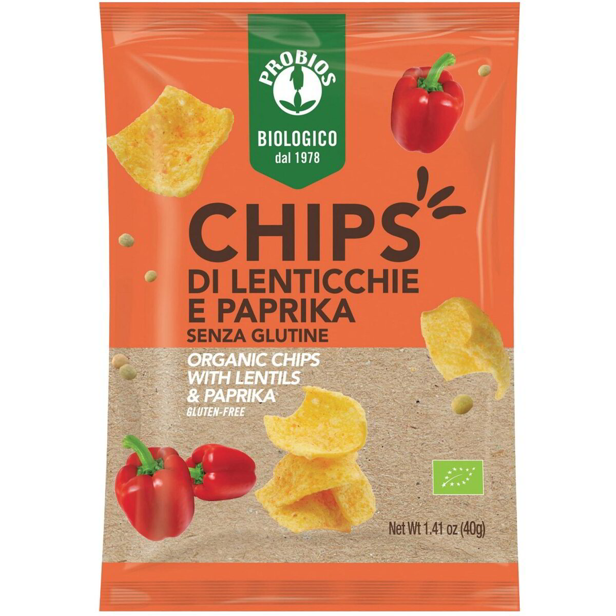 Chips di lenticchie e paprika