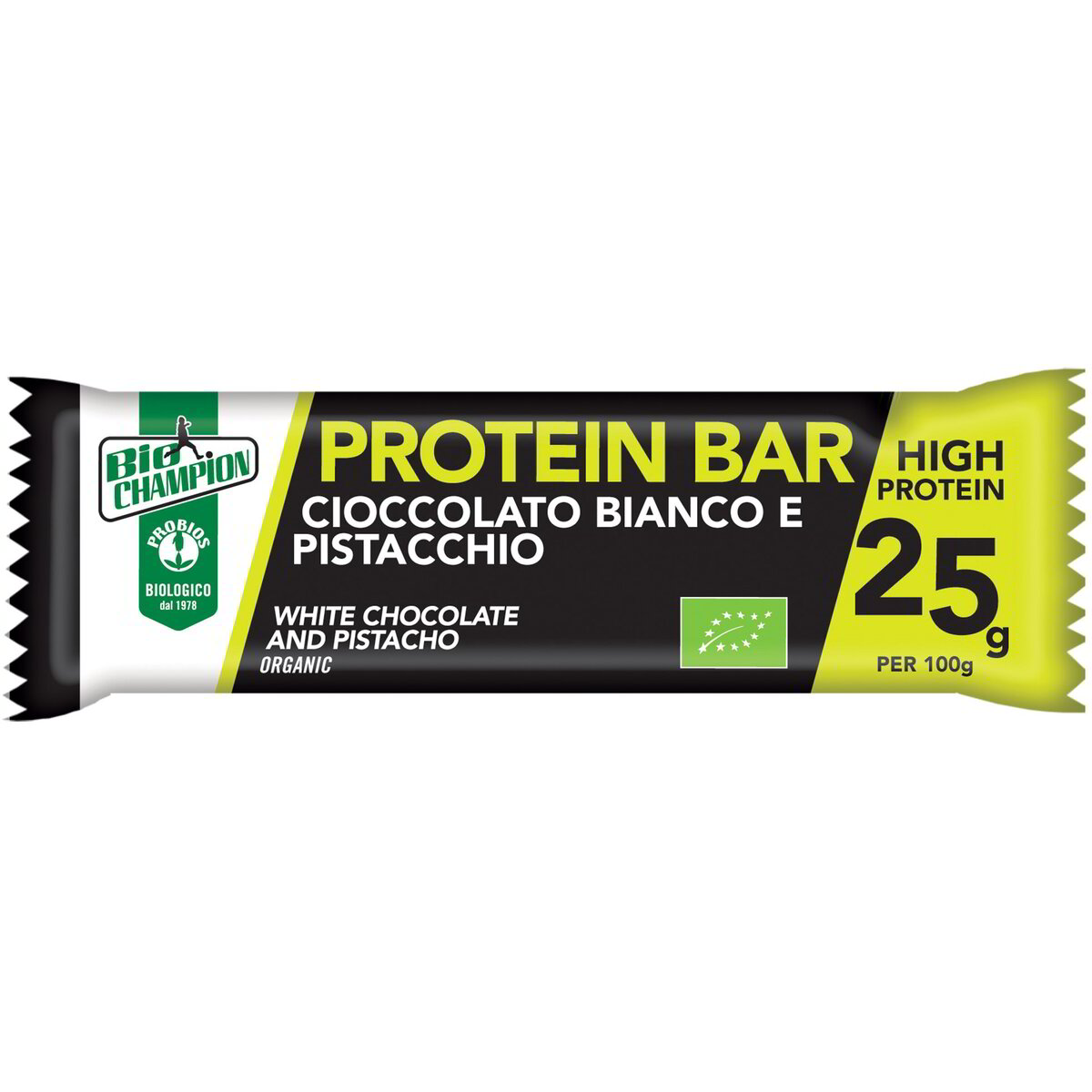Protein bar cioccolato bianco e pistacchio