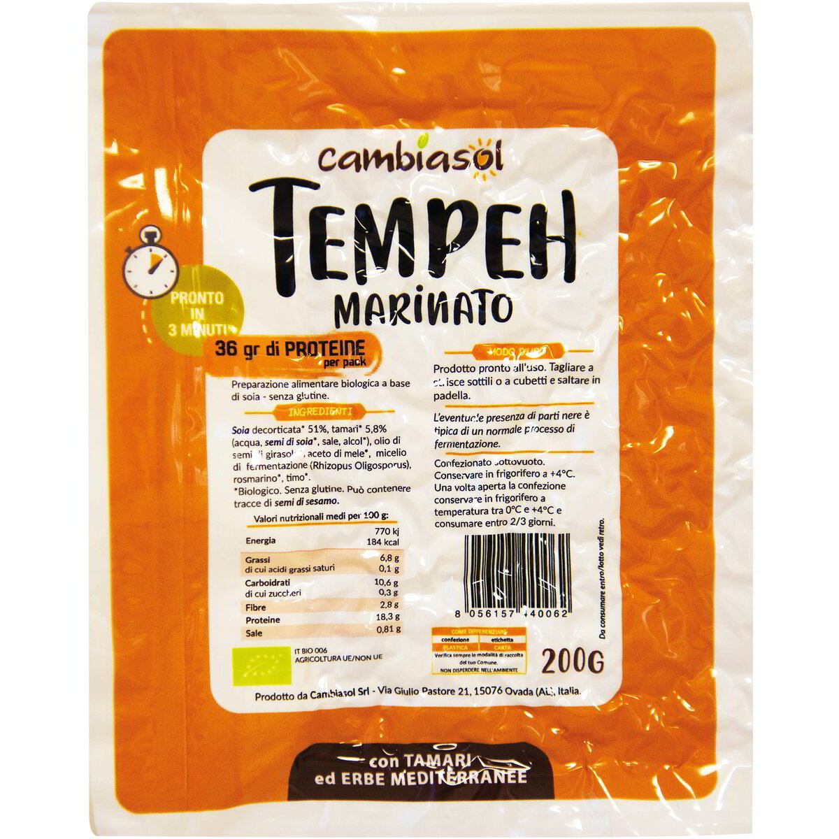 Tempeh marinato
