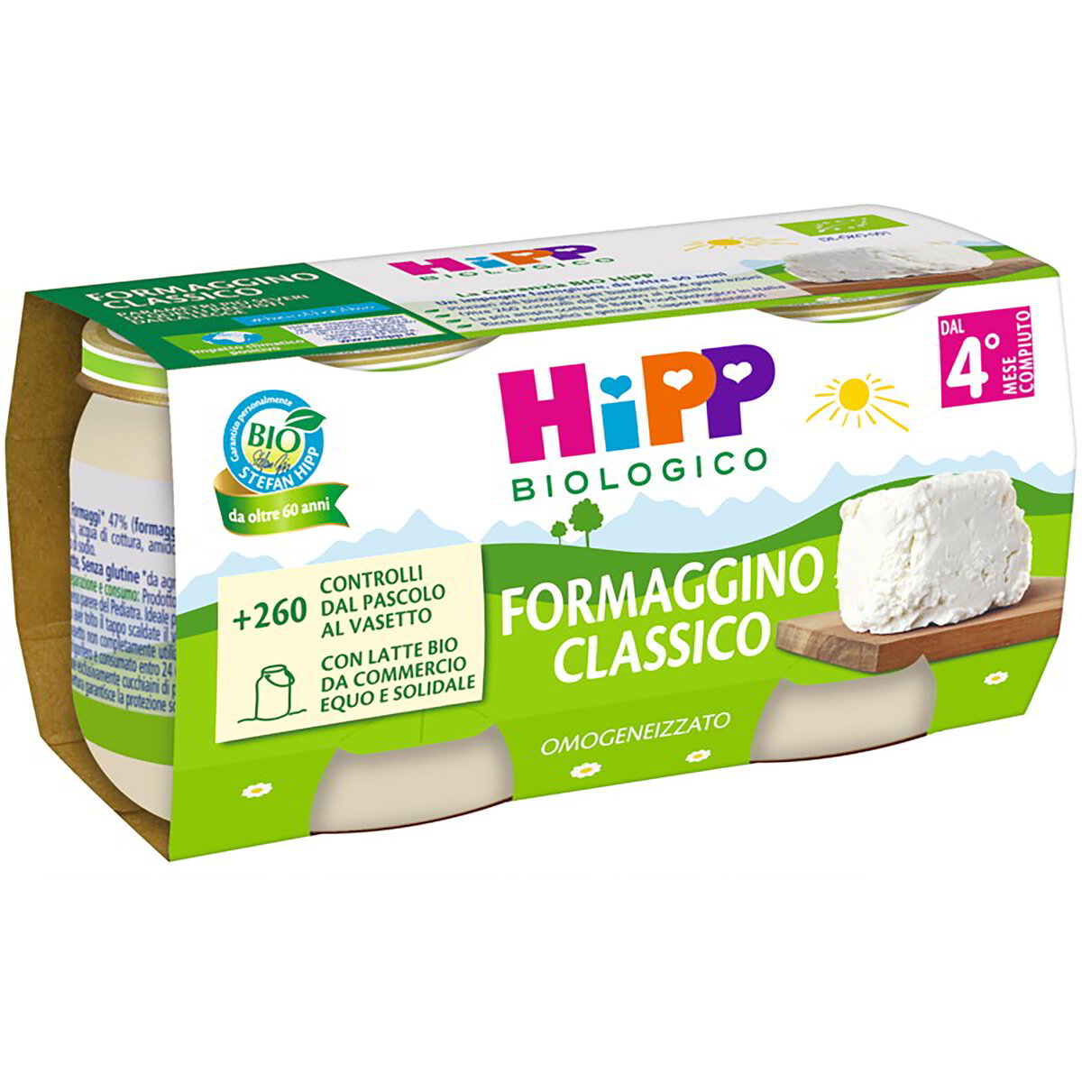 Omogeneizzato di formaggino classico