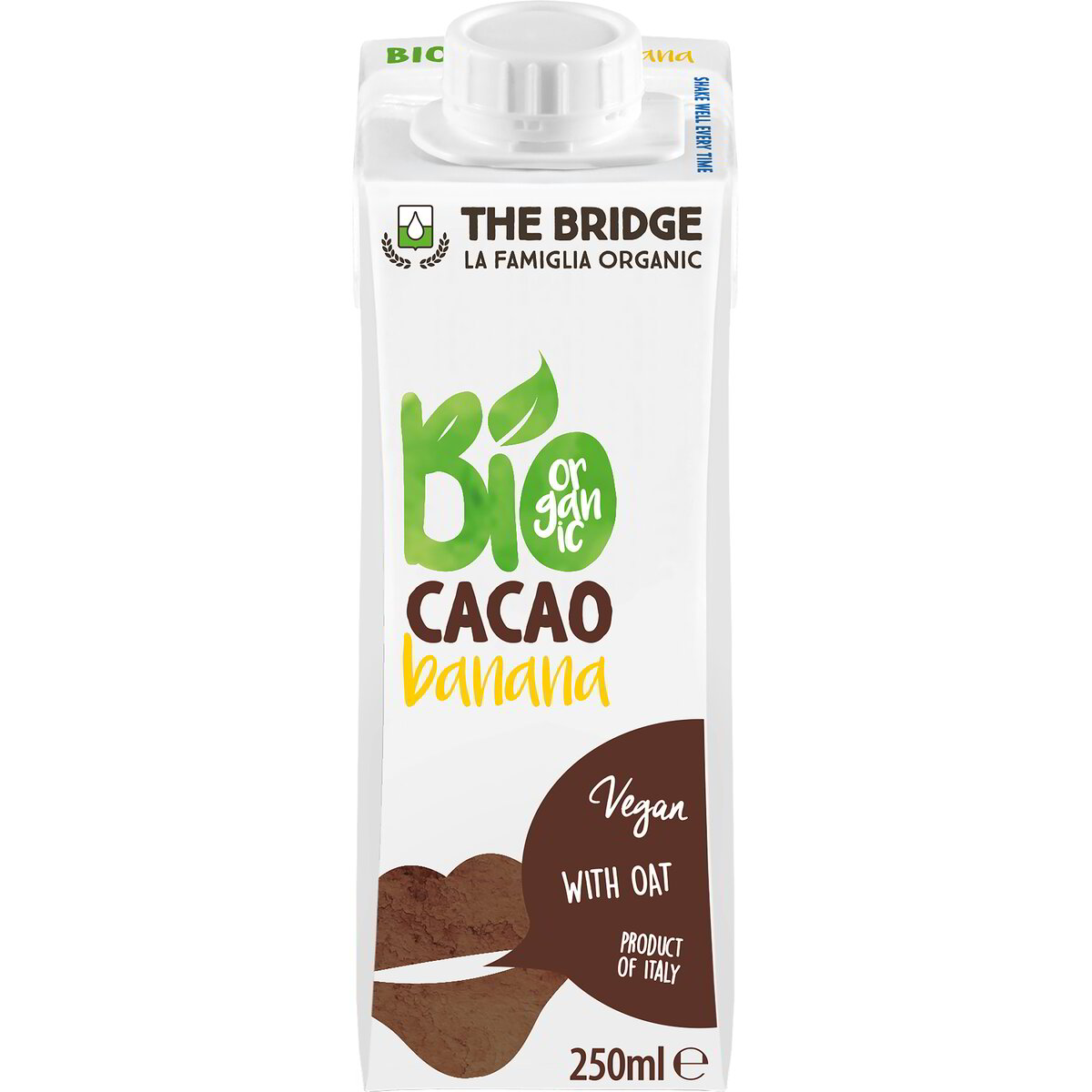 Bevanda di avena banana e cacao