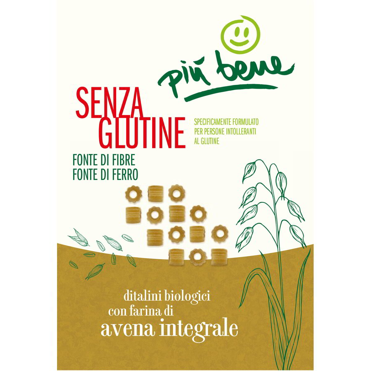 Ditalini biologici con farina di avena integrale