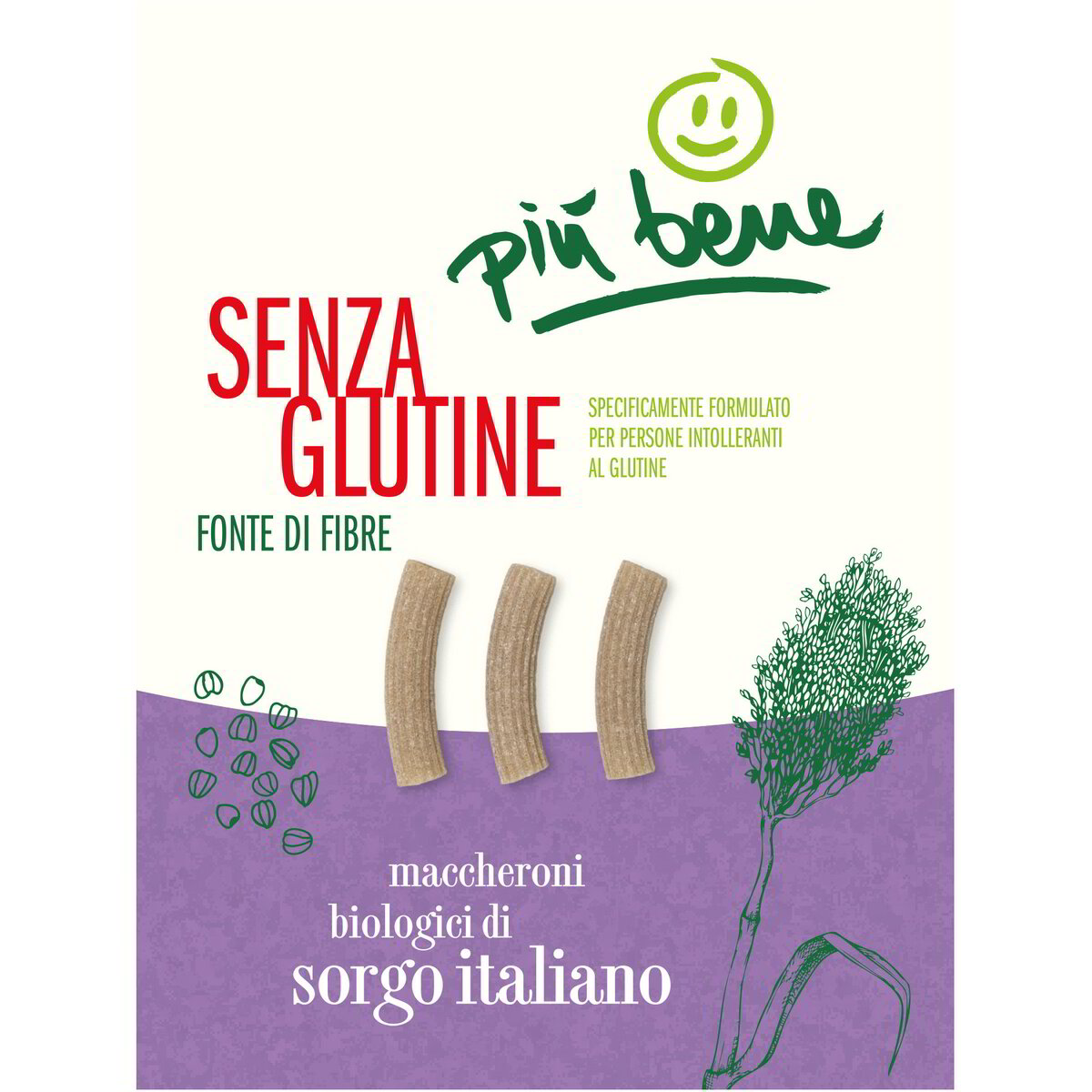 Maccheroni biologici di sorgo italiano