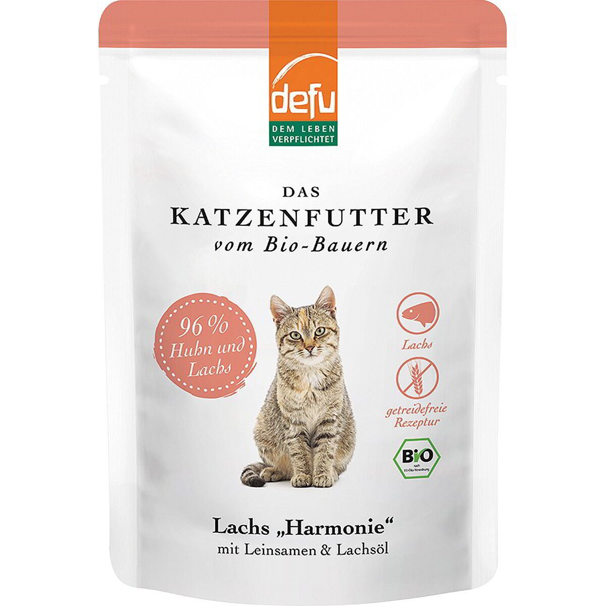 Alimento umido in busta salmone per gatto