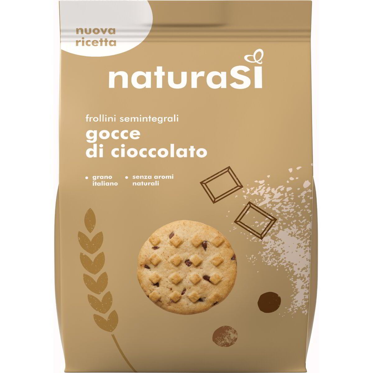 Frollini semintegrali con gocce di cioccolato