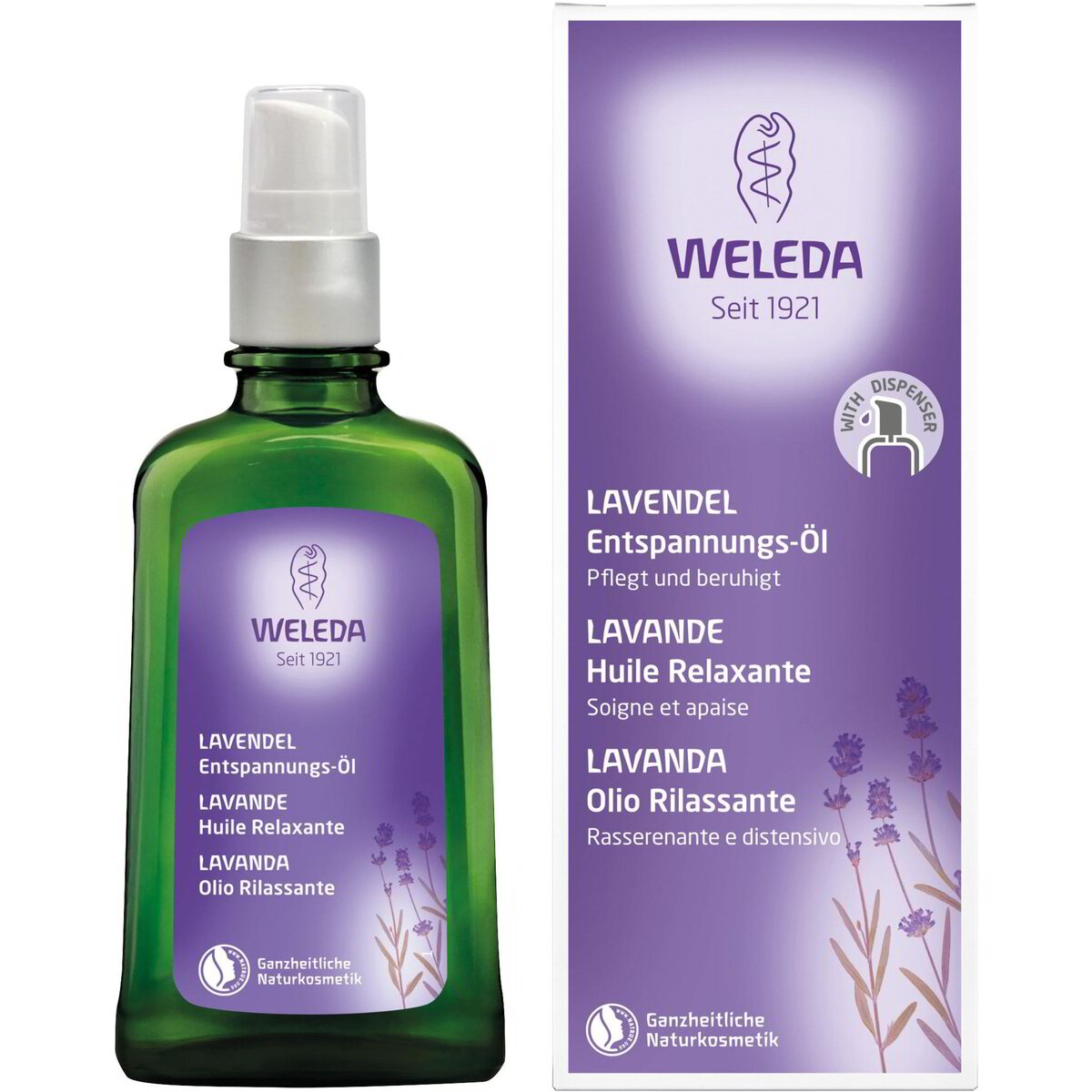 Olio corpo rilassante alla lavanda
