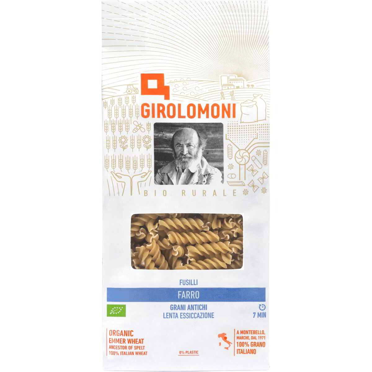 Fusilli bianchi di farro