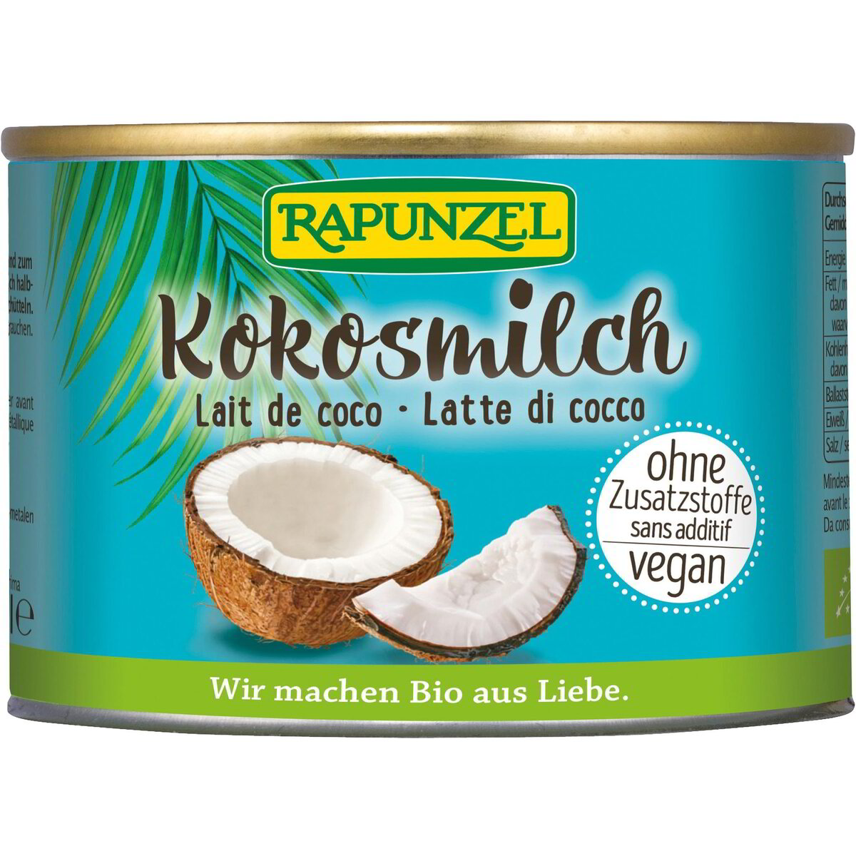 Latte di cocco senza additivi
