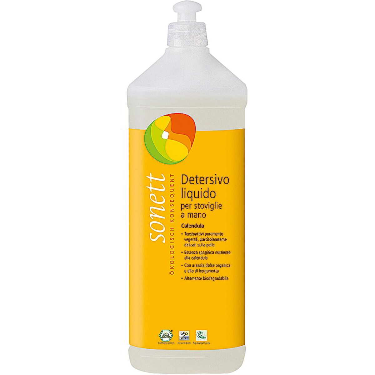 Detersivo liquido per stoviglie a mano alla calendula