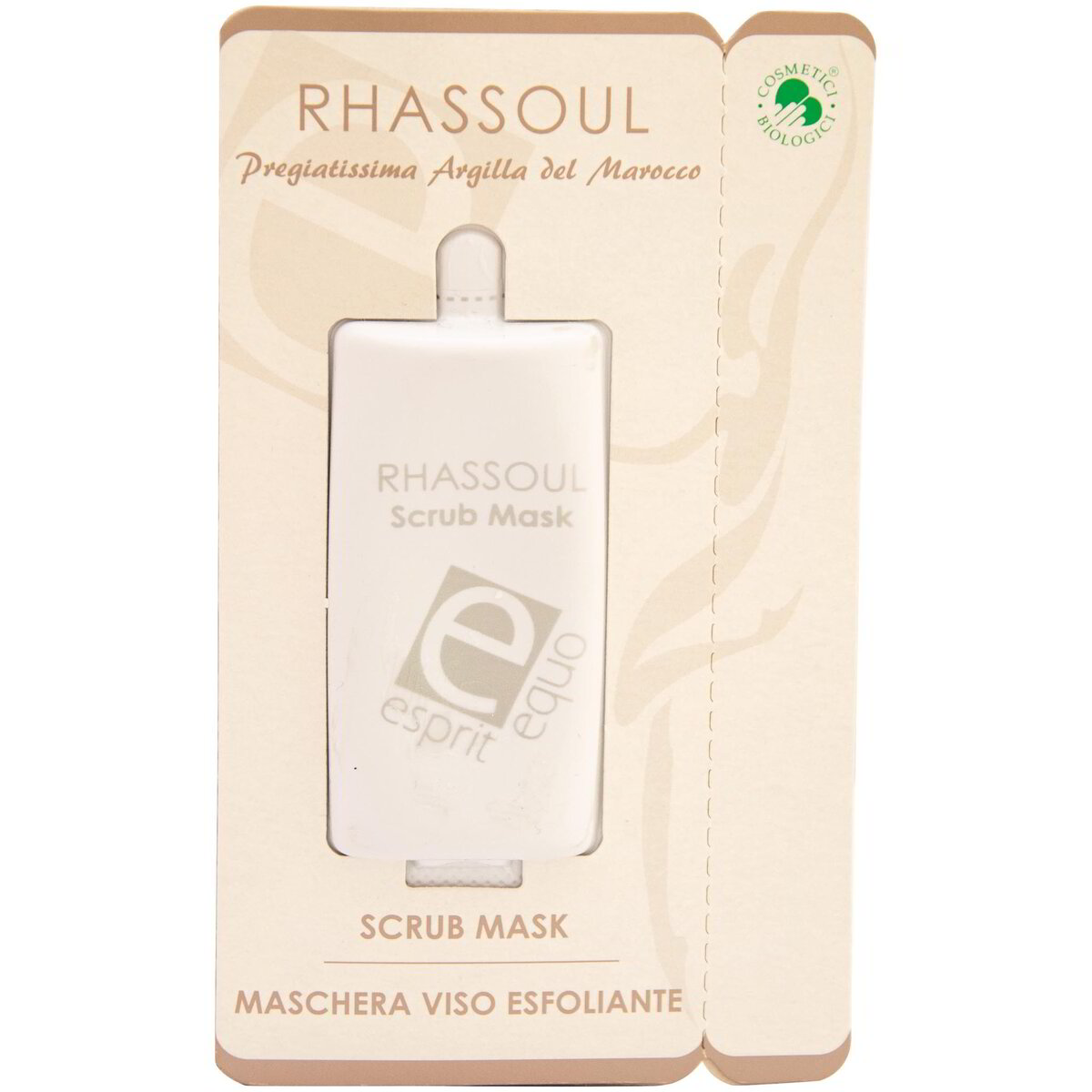 Maschera viso esfoliante rhassoul monodose