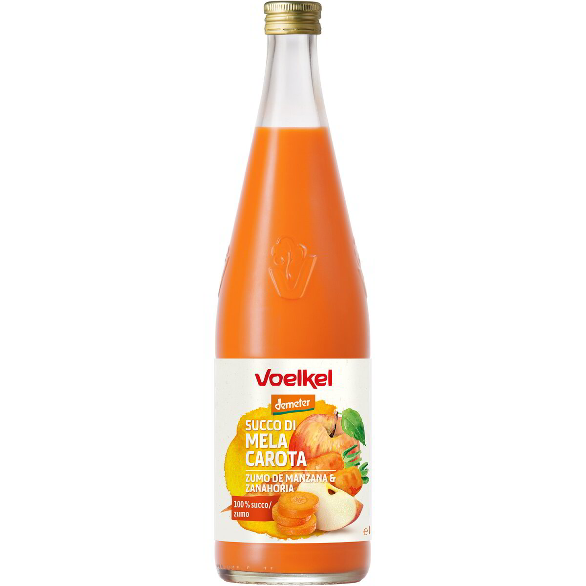 Succo di mela e carota