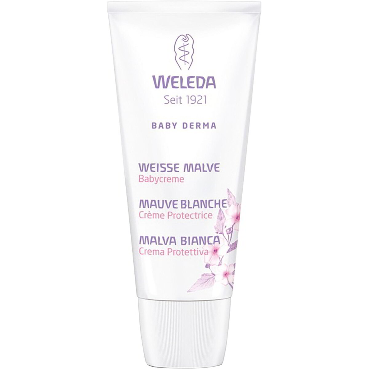 Crema protettiva senza profumazione Baby Derma alla malva bianca