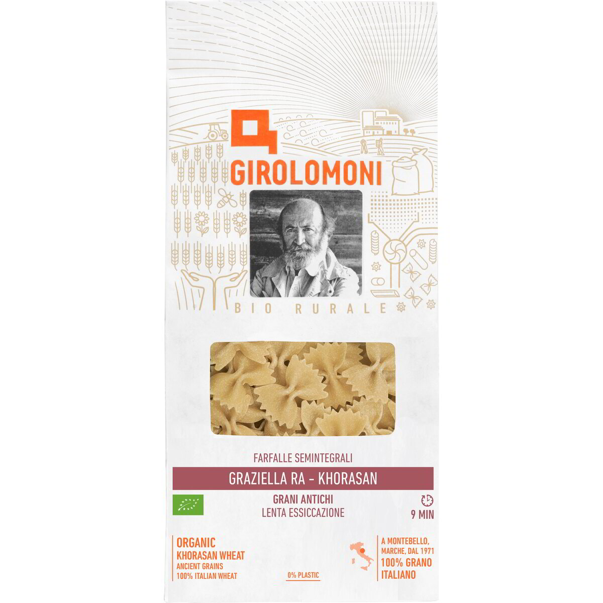 Farfalle di grano semintegrale Graziella Ra