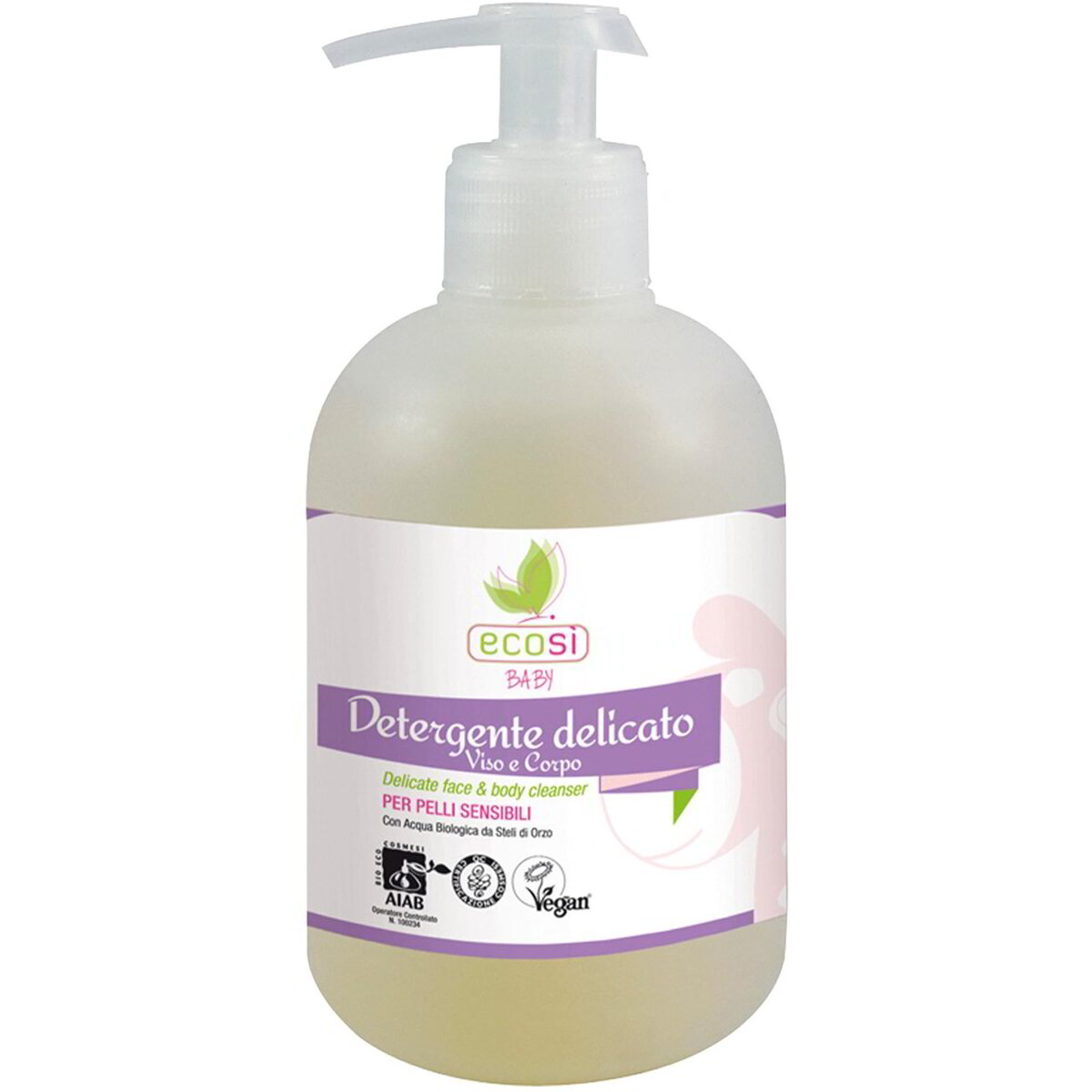 Detergente viso corpo con dispenser baby