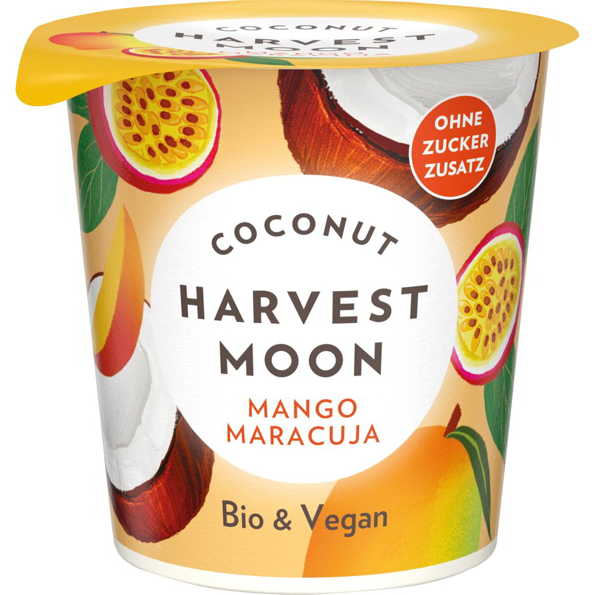 Latte fermentato di cocco al mango e maracuja