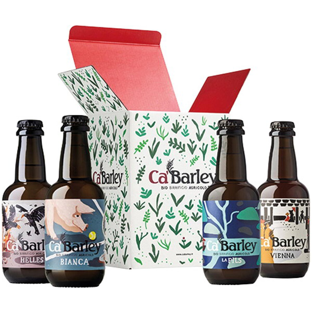 Confezione regalo 4 birre Bianca-Helles-Pils- Vienna