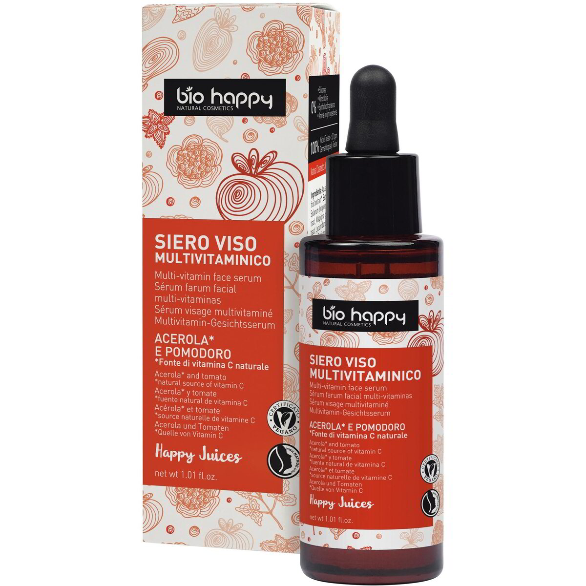 Siero viso multivitaminico acerola e pomodoro