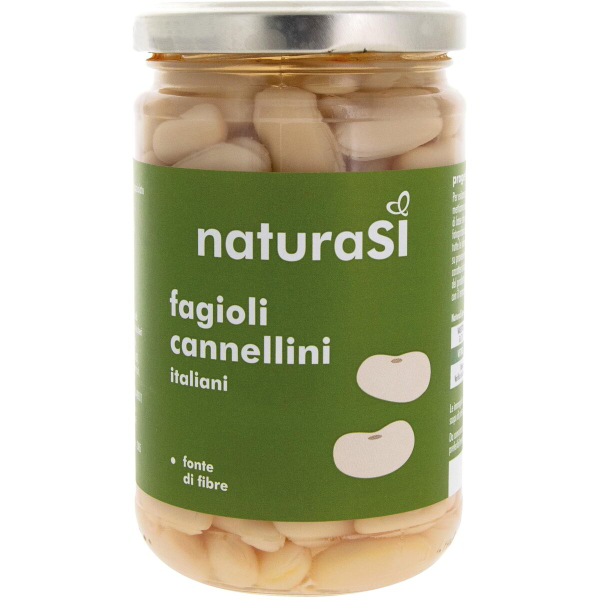 Fagioli cannellini al naturale in vetro