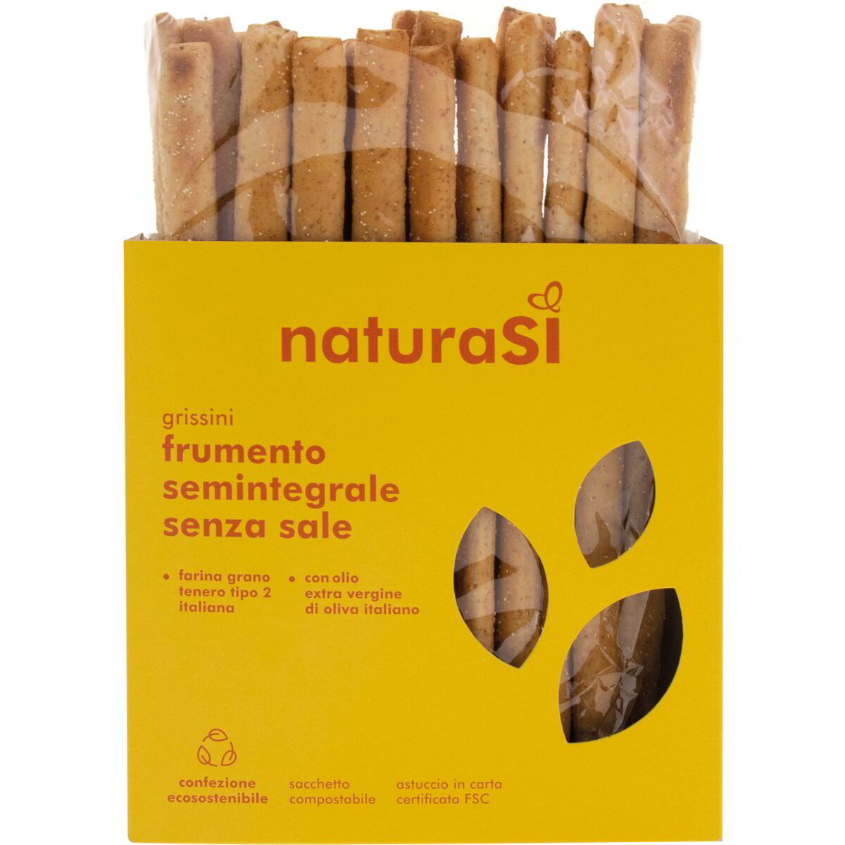 Grissini semintegrali senza sale