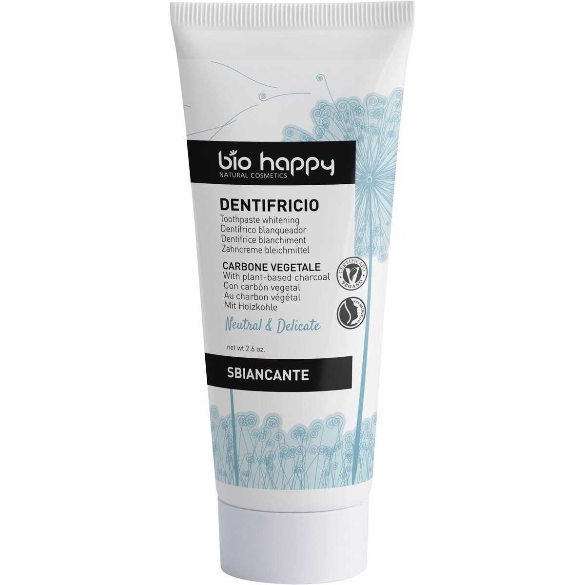 Neutral & delicate - dentifricio sbiancante carbone vegetale