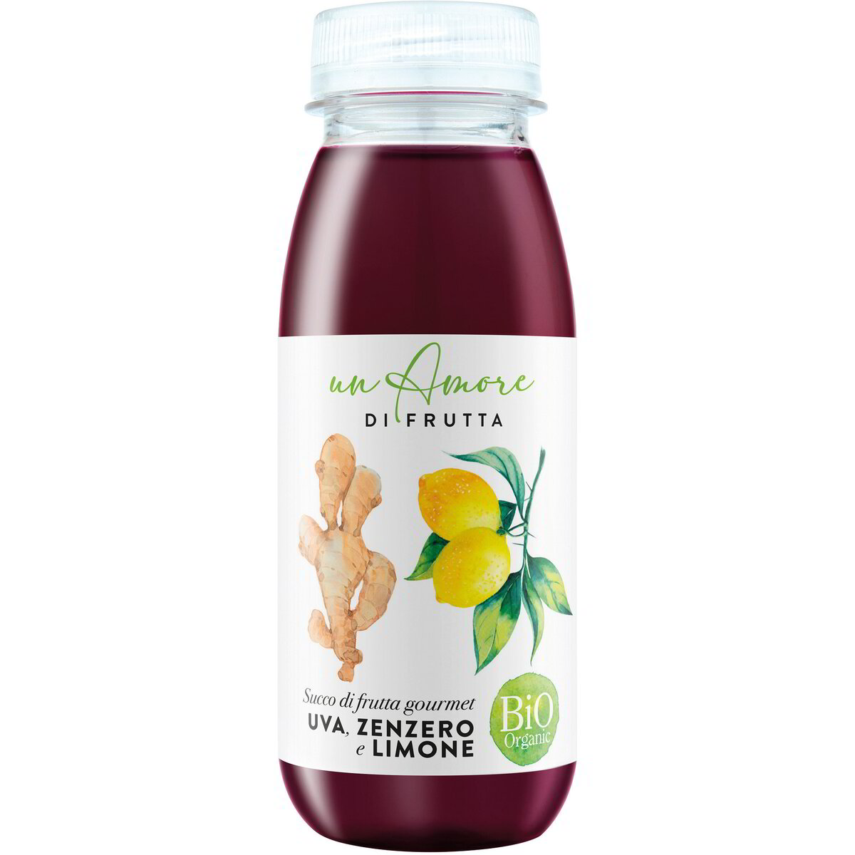 Bevanda a base di succo d'uva, limone e zenzero