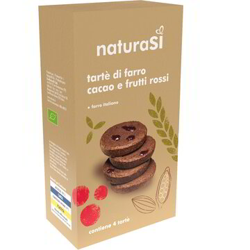 Tartè di farro, cacao e frutti rossi