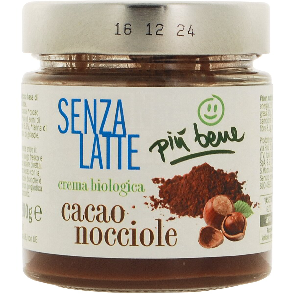 Crema cacao e nocciole - Senza latte