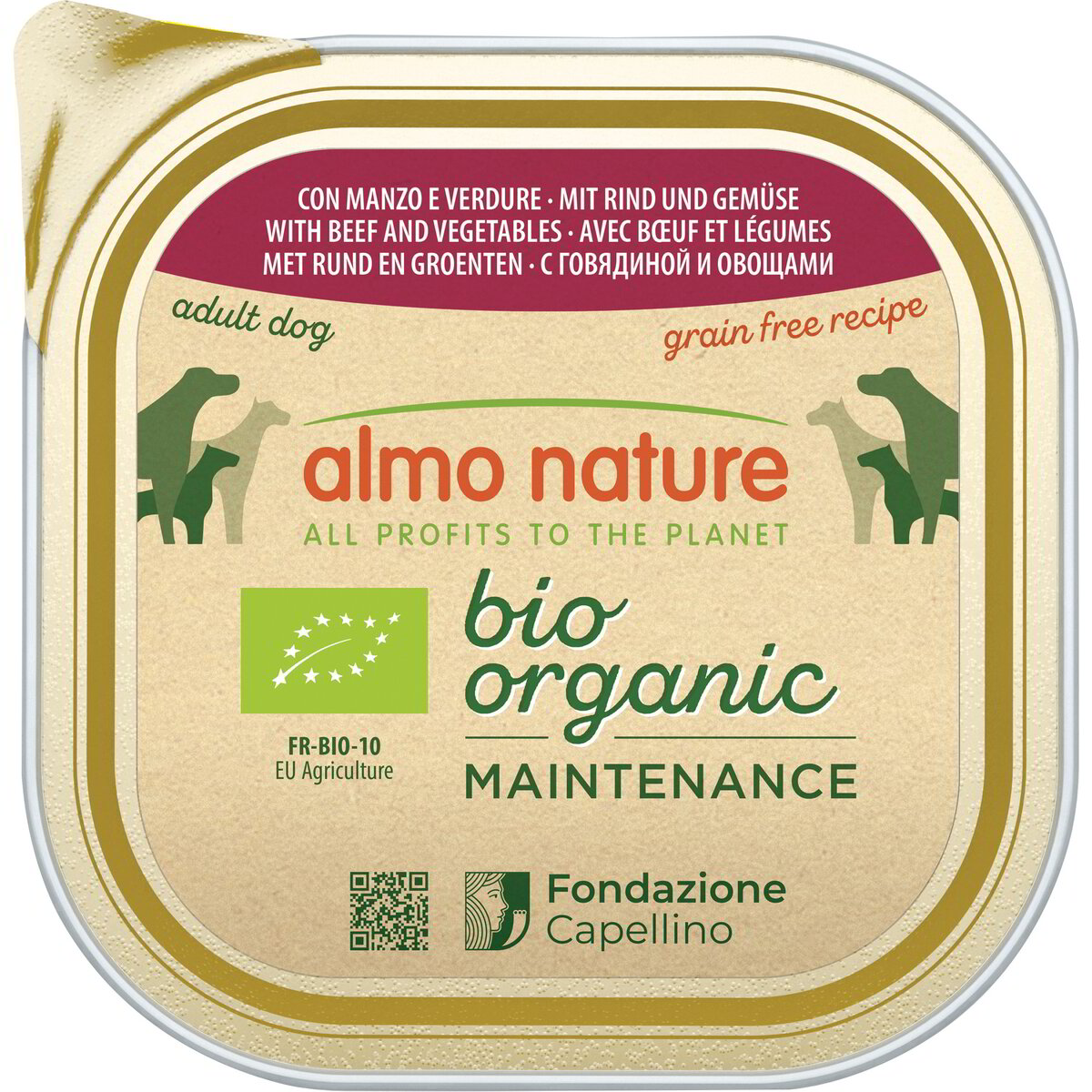 Alimento con manzo e verdure Adult dog - 300g