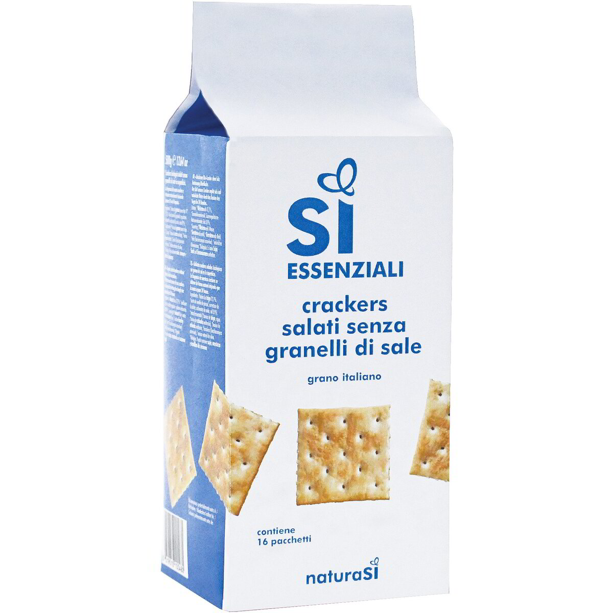 Crackers salati senza granelli di sale