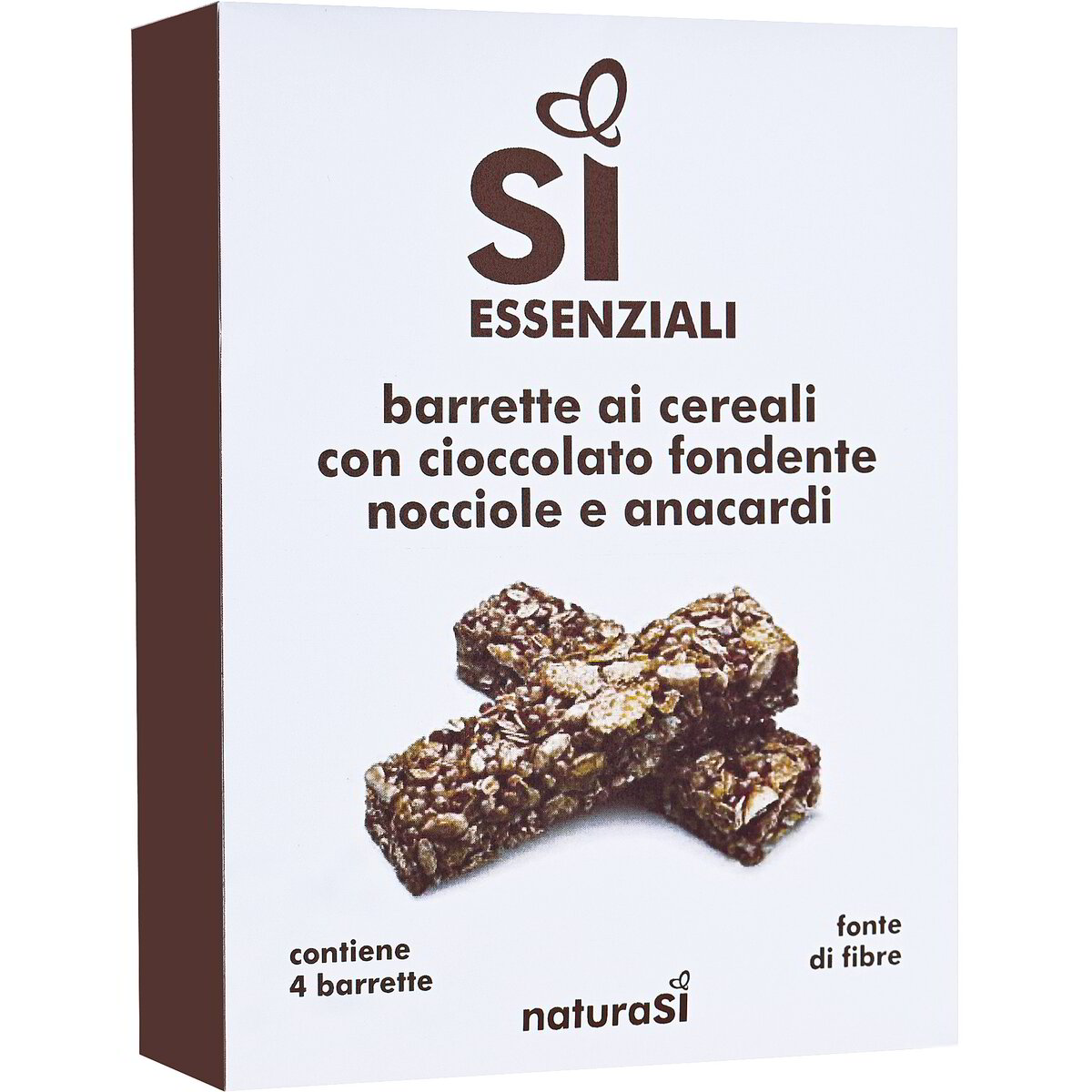Barrette ai cereali con cioccolato fondente, nocciole e anacardi