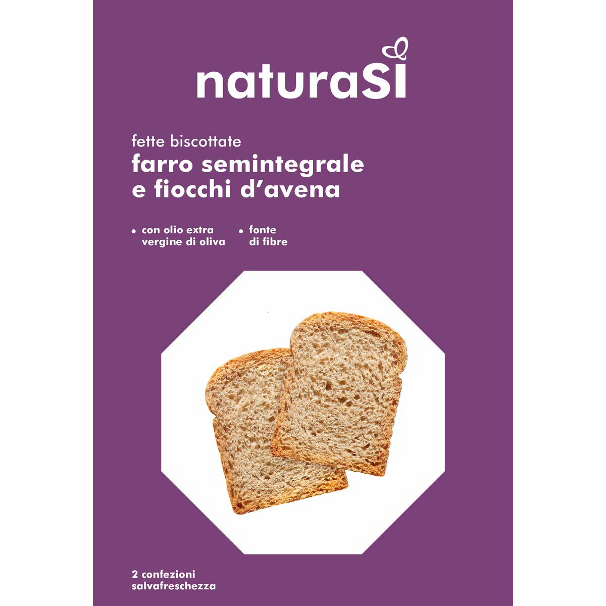 Fette biscottate farro semintegrale e fiocchi di avena
