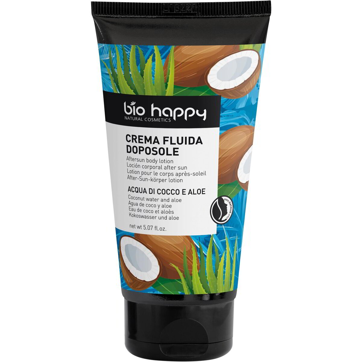 Crema fluida doposole con acqua di cocco e aloe